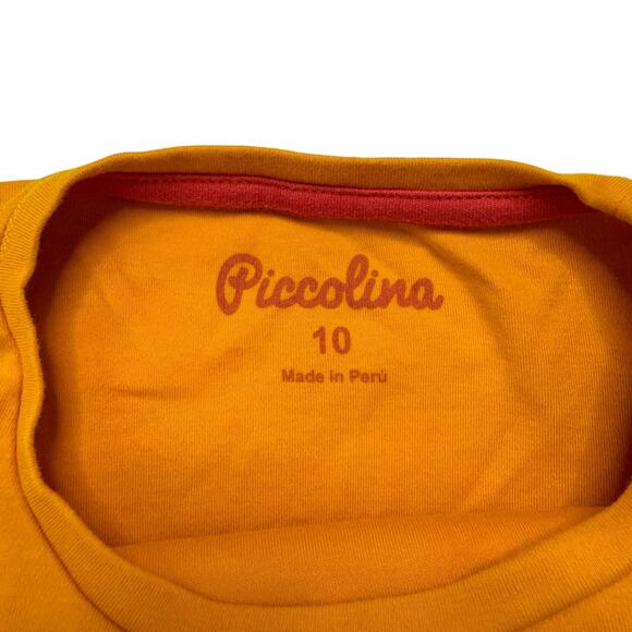 PICCOLINA Ruth Bader Ginsburg Yellow Short Sleeve Tee Size 10 Kids Boy Girl - Picture 3 of 3